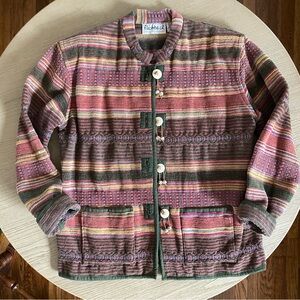 90s vintage cotton tapestry chore coat